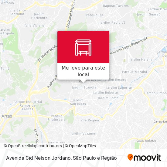Avenida Cid Nelson Jordano mapa