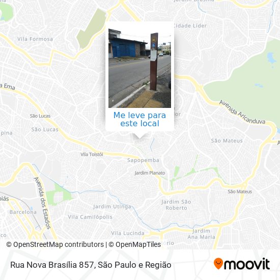 Rua Nova Brasília 857 mapa