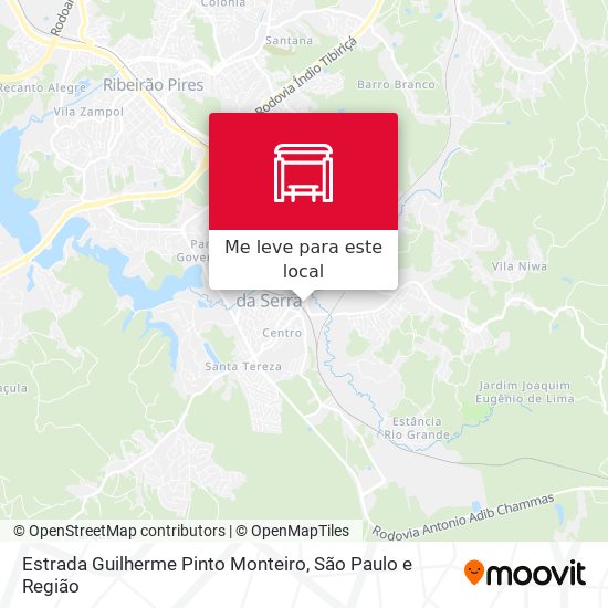 Estrada Guilherme Pinto Monteiro mapa
