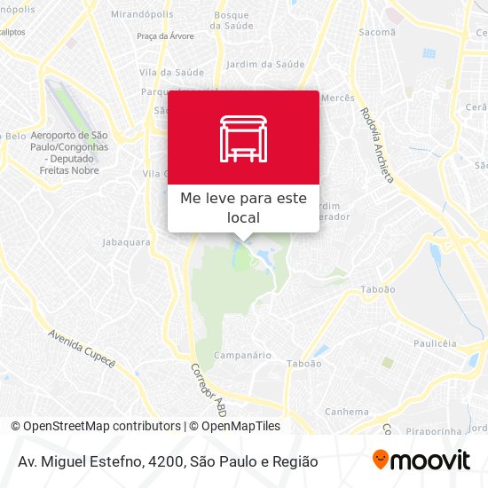 Av. Miguel Estefno, 4200 mapa