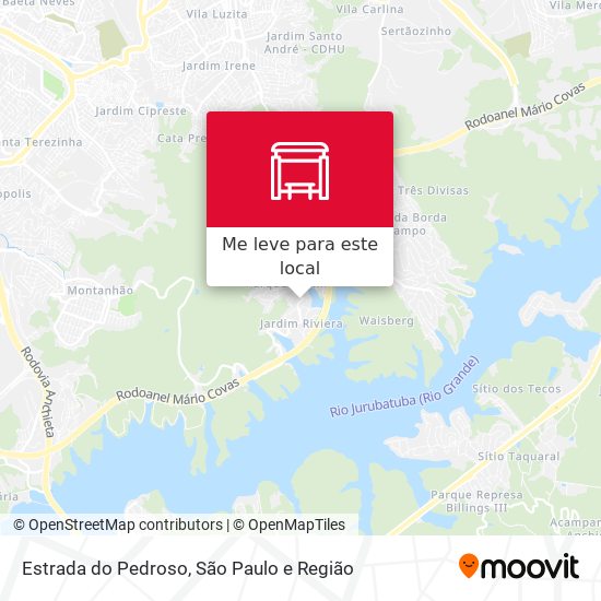Estrada do Pedroso mapa