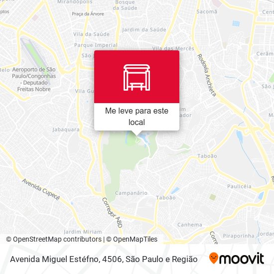 Avenida Miguel Estéfno, 4506 mapa