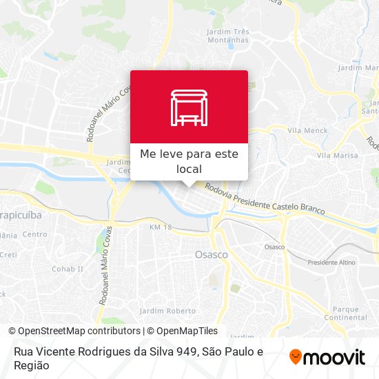 Rua Vicente Rodrigues da Silva 949 mapa