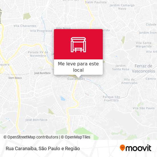 Rua Caranaiba mapa