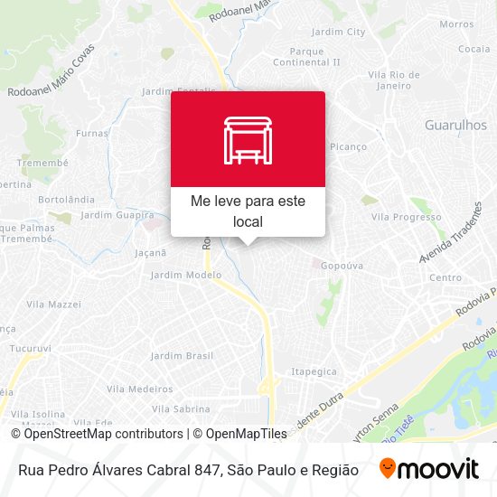 Rua Pedro Álvares Cabral 847 mapa
