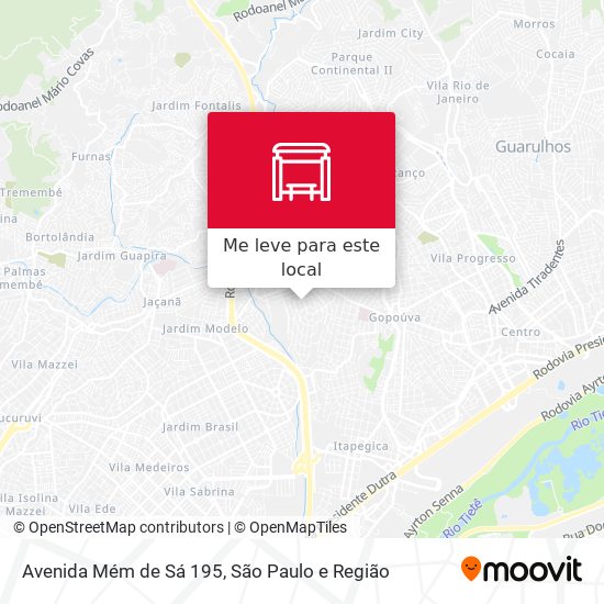 Avenida Mém de Sá 195 mapa