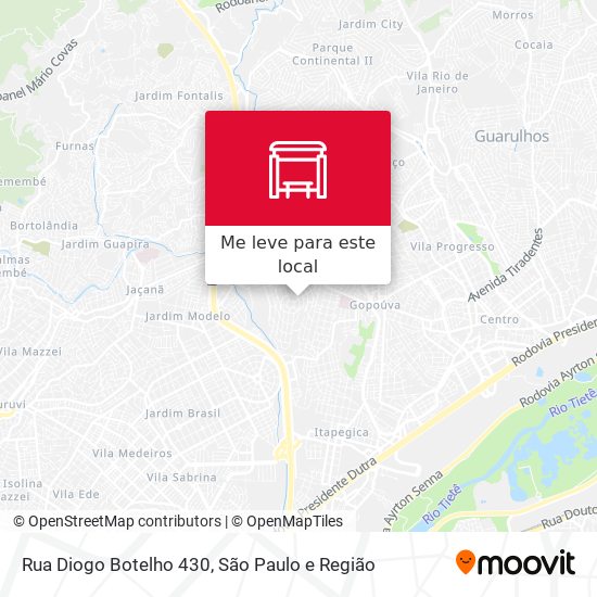 Rua Diogo Botelho 430 mapa