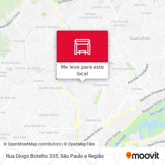 Rua Diogo Botelho 335 mapa