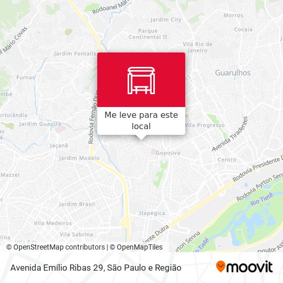 Avenida Emílio Ribas 29 mapa