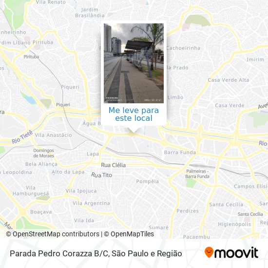 Parada Pedro Corazza B/C mapa