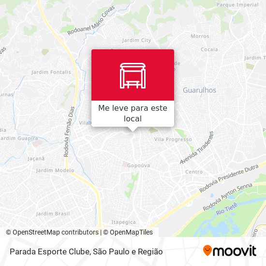 Parada Esporte Clube mapa