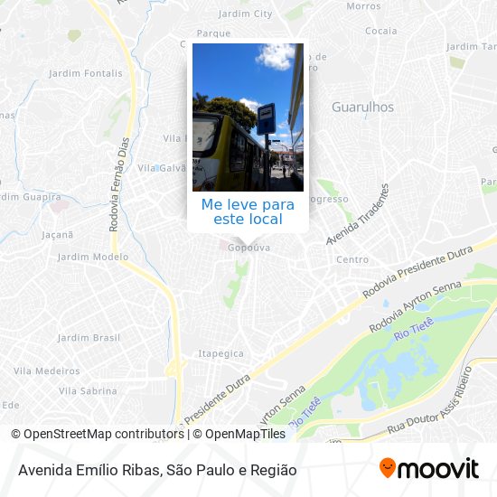 Avenida Emílio Ribas mapa