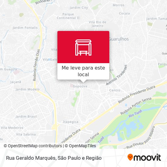 Rua Geraldo Marquês mapa