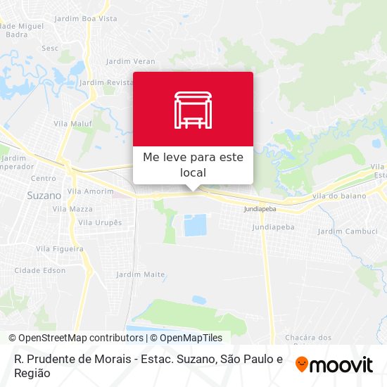 R. Prudente de Morais - Estac. Suzano mapa