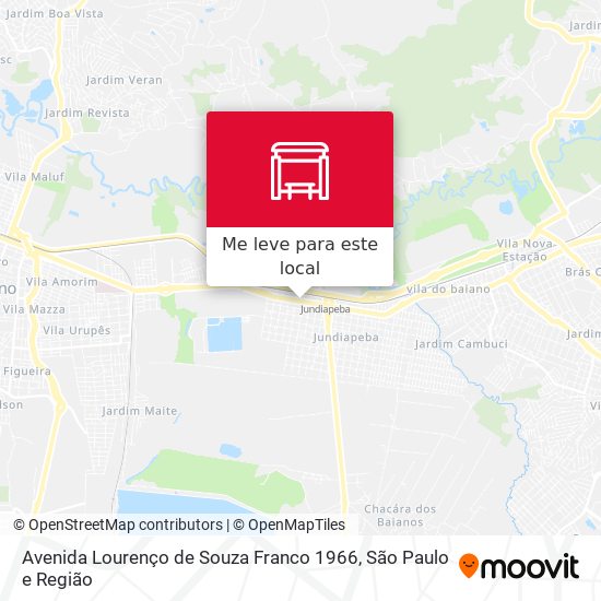 Avenida Lourenço de Souza Franco 1966 mapa
