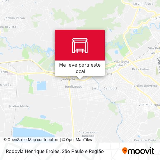 Rodovia Henrique Eroles mapa