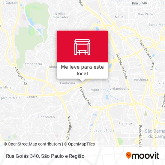 Rua Goiás 340 mapa