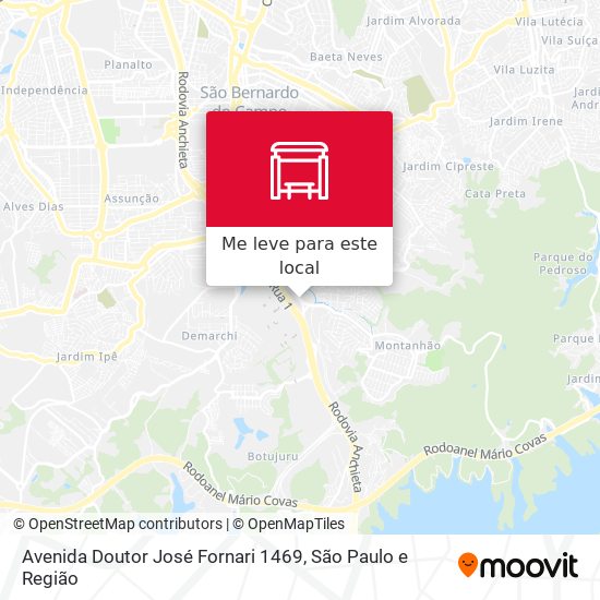 Avenida Doutor José Fornari 1469 mapa
