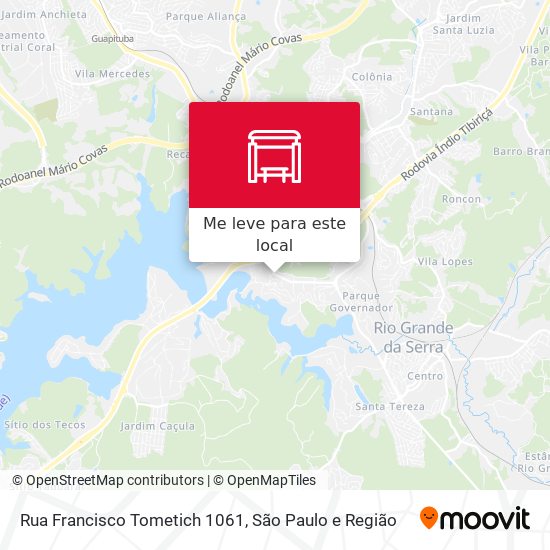Rua Francisco Tometich 1061 mapa
