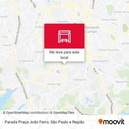 Parada Praça João Ferro mapa