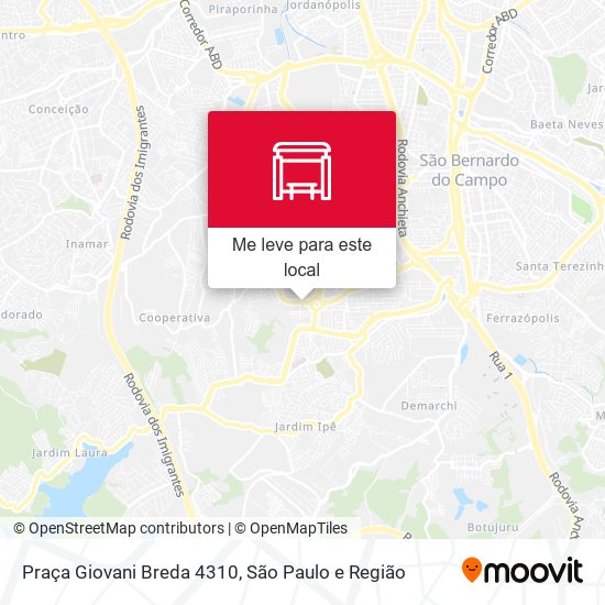 Praça Giovani Breda 4310 mapa