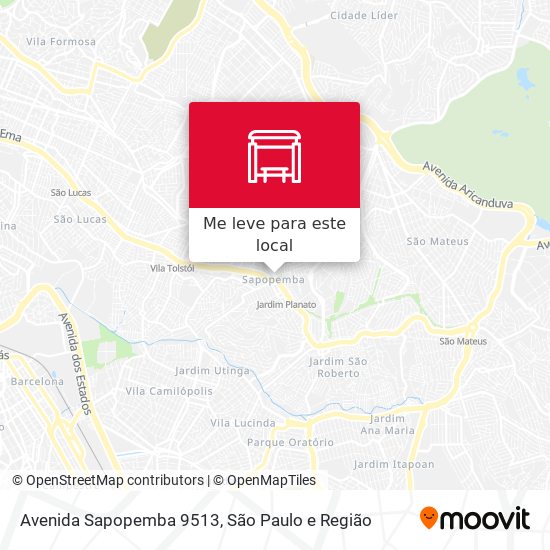 Avenida Sapopemba 9513 mapa
