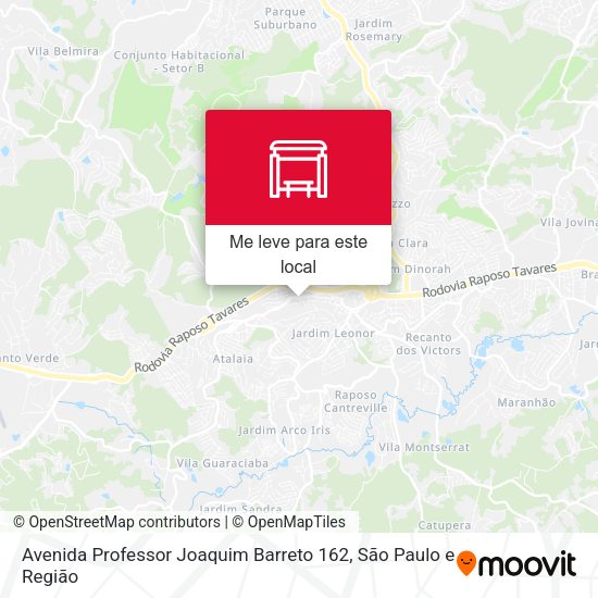 Avenida Professor Joaquim Barreto 162 mapa