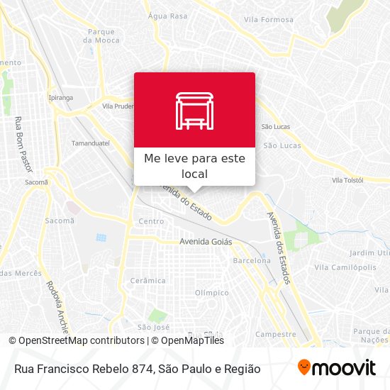 Rua Francisco Rebelo 874 mapa