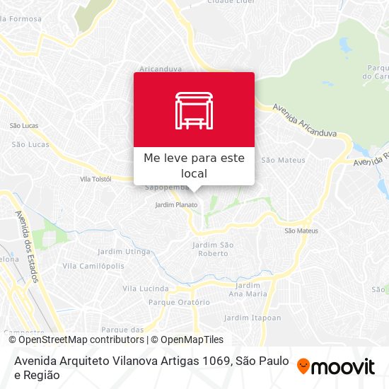 Avenida Arquiteto Vilanova Artigas 1069 mapa