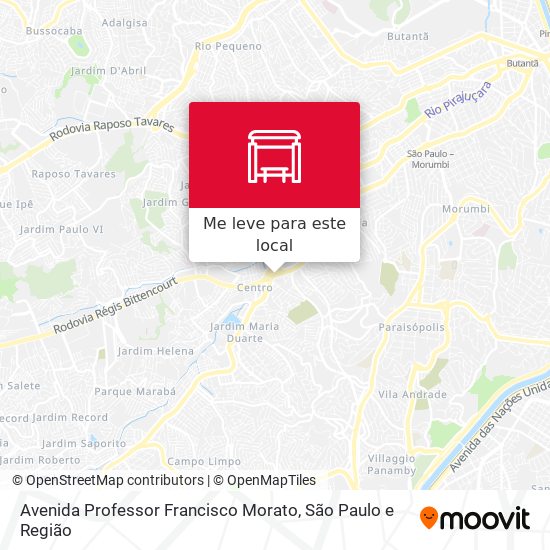 Avenida Professor Francisco Morato mapa