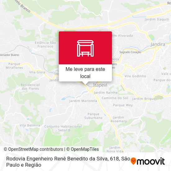 Rodovia Engenheiro Renê Benedito da Silva, 618 mapa