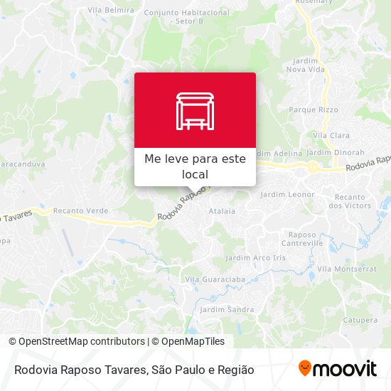 Rodovia Raposo Tavares mapa