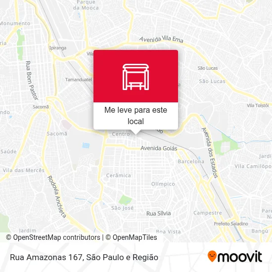 Rua Amazonas 167 mapa