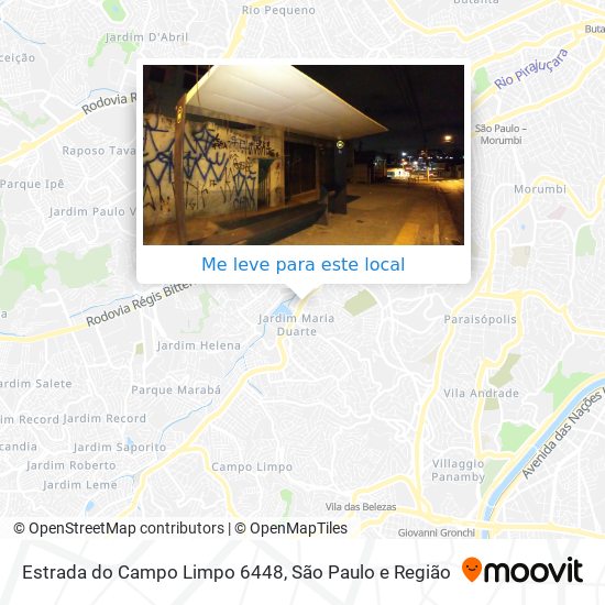Estrada do Campo Limpo 6448 mapa