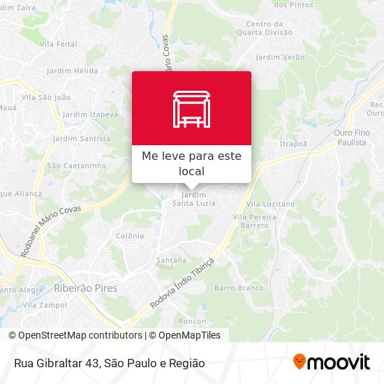 Rua Gibraltar 43 mapa