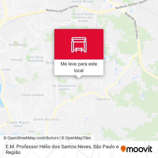 E.M. Professor Hélio dos Santos Neves mapa