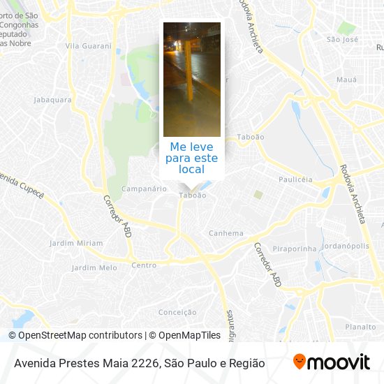 Avenida Prestes Maia 2226 mapa