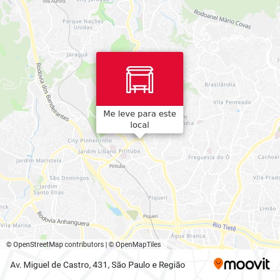 Av. Miguel de Castro, 431 mapa