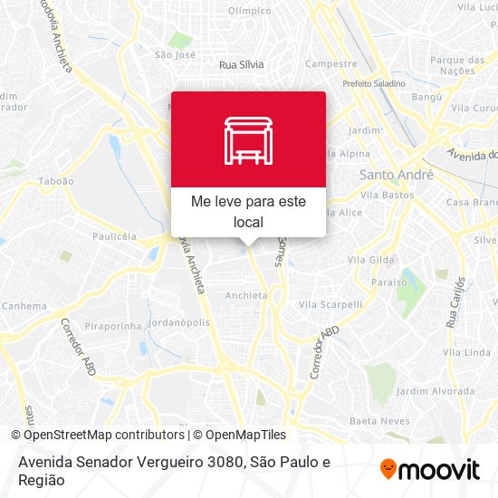 Avenida Senador Vergueiro 3080 mapa