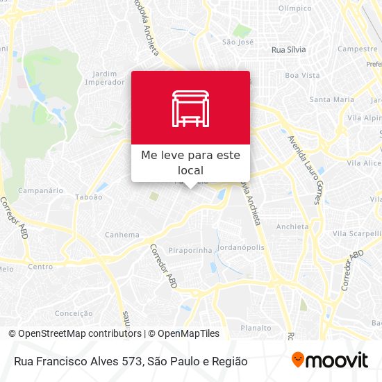 Rua Francisco Alves 573 mapa
