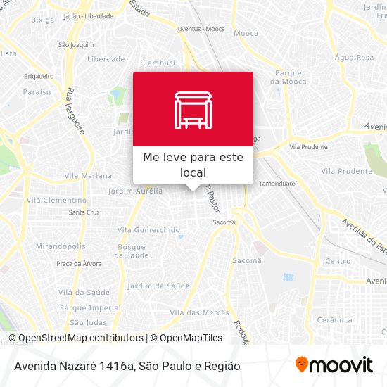 Avenida Nazaré 1416a mapa