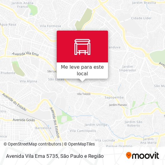 Avenida Vila Ema 5735 mapa