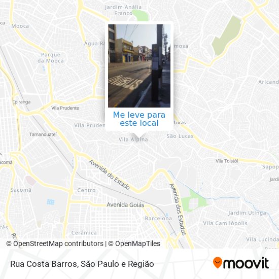 Rua Costa Barros mapa