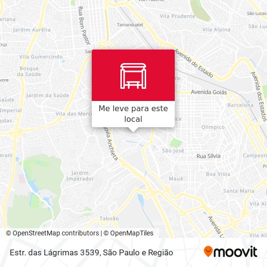 Estr. das Lágrimas 3539 mapa
