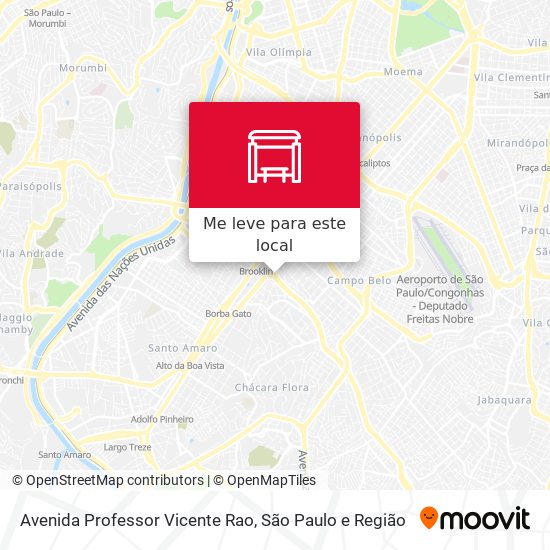 Avenida Professor Vicente Rao mapa