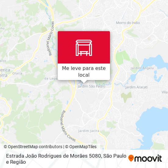 Estrada João Rodrigues de Morães 5080 mapa