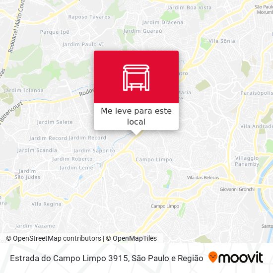 Estrada do Campo Limpo 3915 mapa