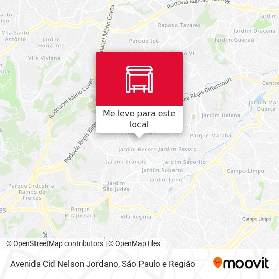 Avenida Cid Nelson Jordano mapa