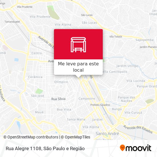 Rua Alegre 1108 mapa