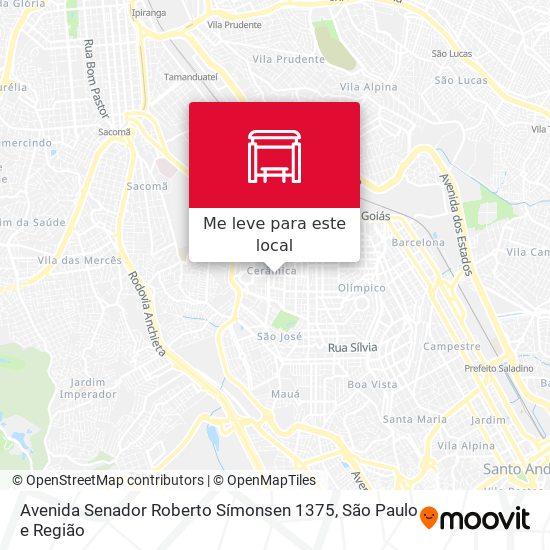Avenida Senador Roberto Símonsen 1375 mapa